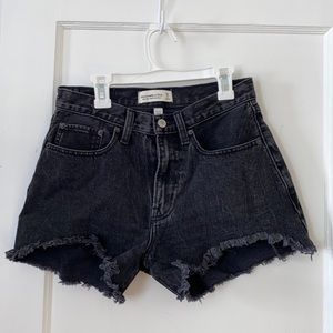 Abercrombie & Fitch Curve Love black shorts